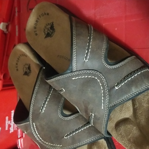 DOCKERS MENS SANDALS SLIDES SZ 12 NWOT - Picture 1 of 3